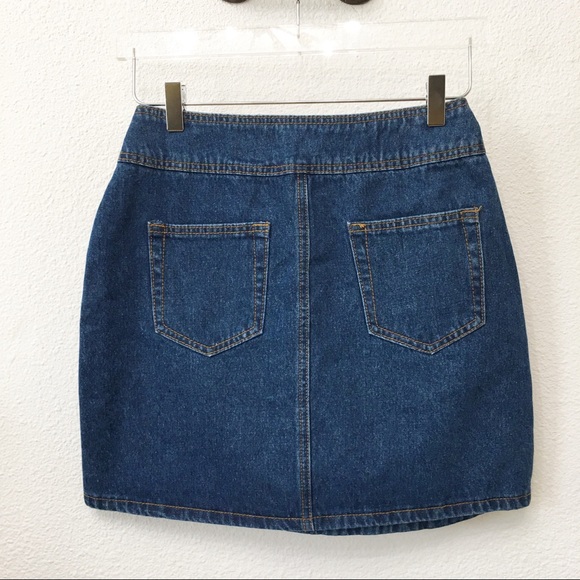 Nasty Gal Studded Denim Mini Skirt - Picture 4 of 4